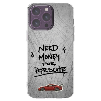 Picasee husă transparentă din silicon pentru Apple iPhone 14 Pro Max - Grey Drift