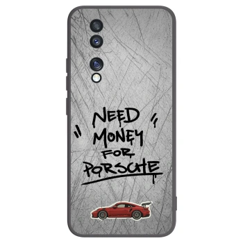 Picasee husă neagră din silicon pentru Honor 70 - Grey Drift