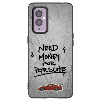 Picasee husă neagră din silicon pentru OnePlus 9 - Grey Drift