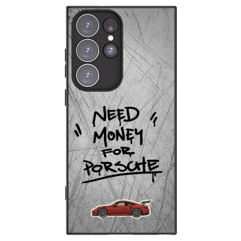 Picasee husă neagră din silicon pentru Samsung Galaxy S23 Ultra 5G - Grey Drift