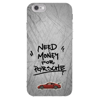 Picasee husă transparentă din silicon pentru Apple iPhone 6/6S - Grey Drift