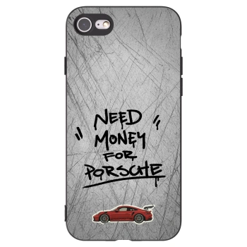 Picasee husă neagră din silicon pentru Apple iPhone 7 - Grey Drift