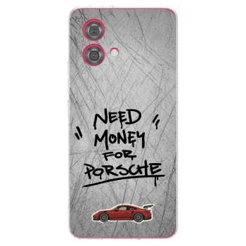 Picasee husă transparentă din silicon pentru Motorola Moto G84 5G - Grey Drift