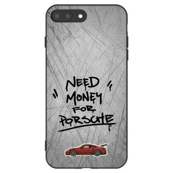 Picasee husă neagră din silicon pentru Apple iPhone 7 Plus - Grey Drift