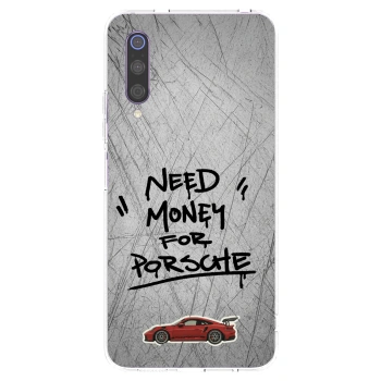 Picasee husă transparentă din silicon pentru Xiaomi Mi 9 - Grey Drift