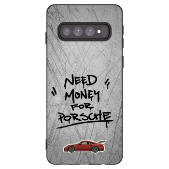 Picasee husă neagră din silicon pentru Samsung Galaxy S10 G973 - Grey Drift