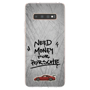 Picasee husă transparentă din silicon pentru Samsung Galaxy S10 Plus G975 - Grey Drift