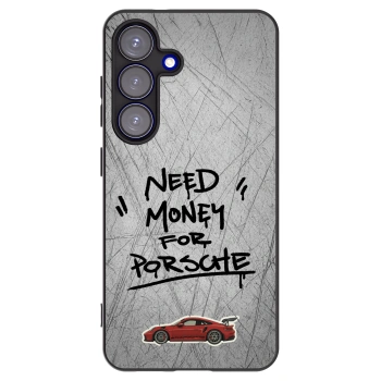 Picasee husă neagră din silicon pentru Samsung Galaxy S25 5G - Grey Drift