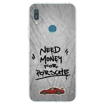 Picasee husă transparentă din silicon pentru Huawei Y6 2019 - Grey Drift