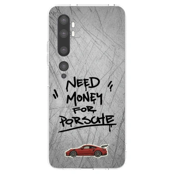 Picasee husă transparentă din silicon pentru Xiaomi Mi Note 10 (Pro) - Grey Drift