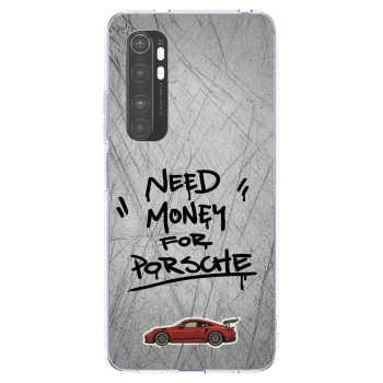 Picasee husă transparentă din silicon pentru Xiaomi Mi Note 10 Lite - Grey Drift