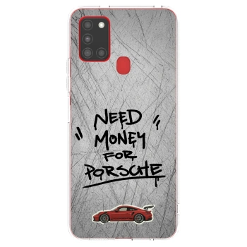 Picasee husă transparentă din silicon pentru Samsung Galaxy A21s - Grey Drift