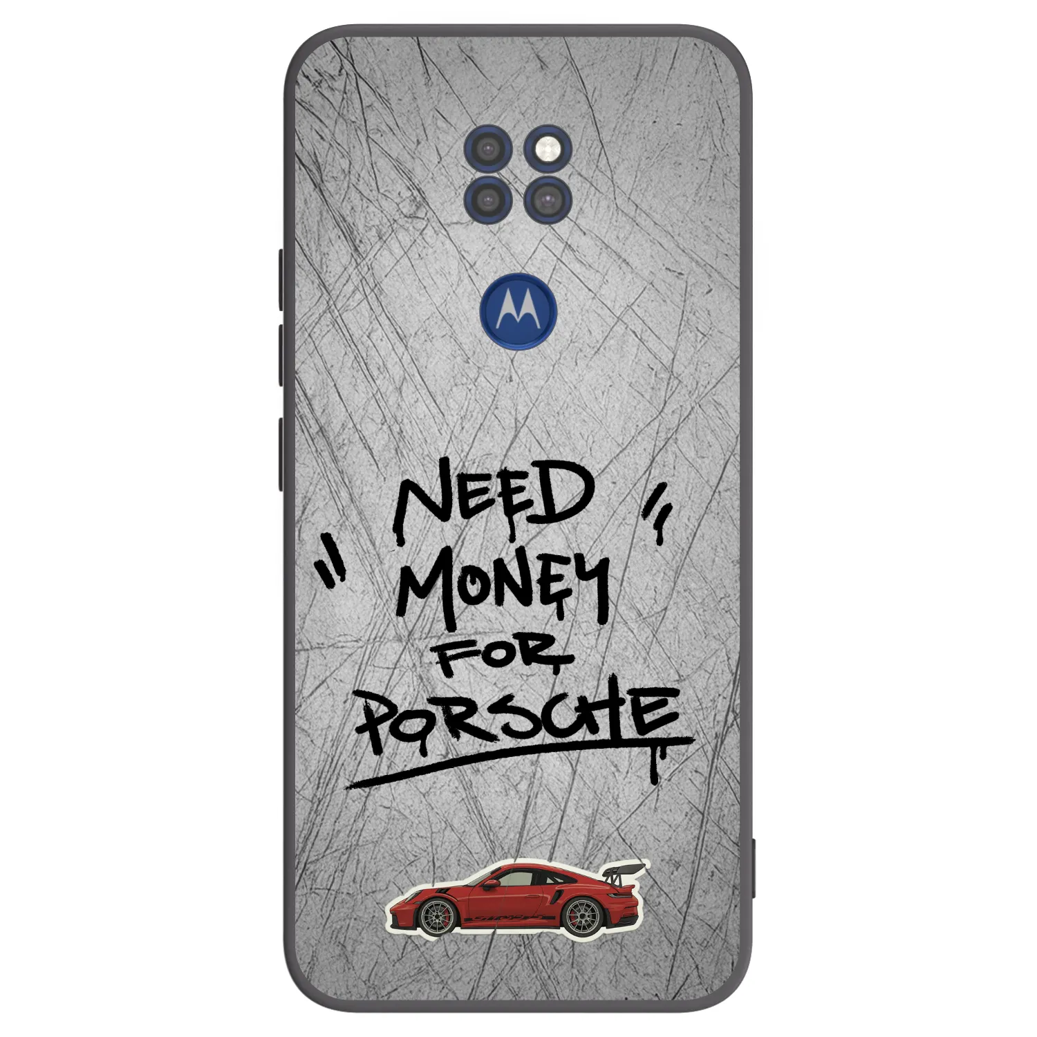 Picasee husă neagră din silicon pentru Motorola Moto G9 Play - Grey Drift