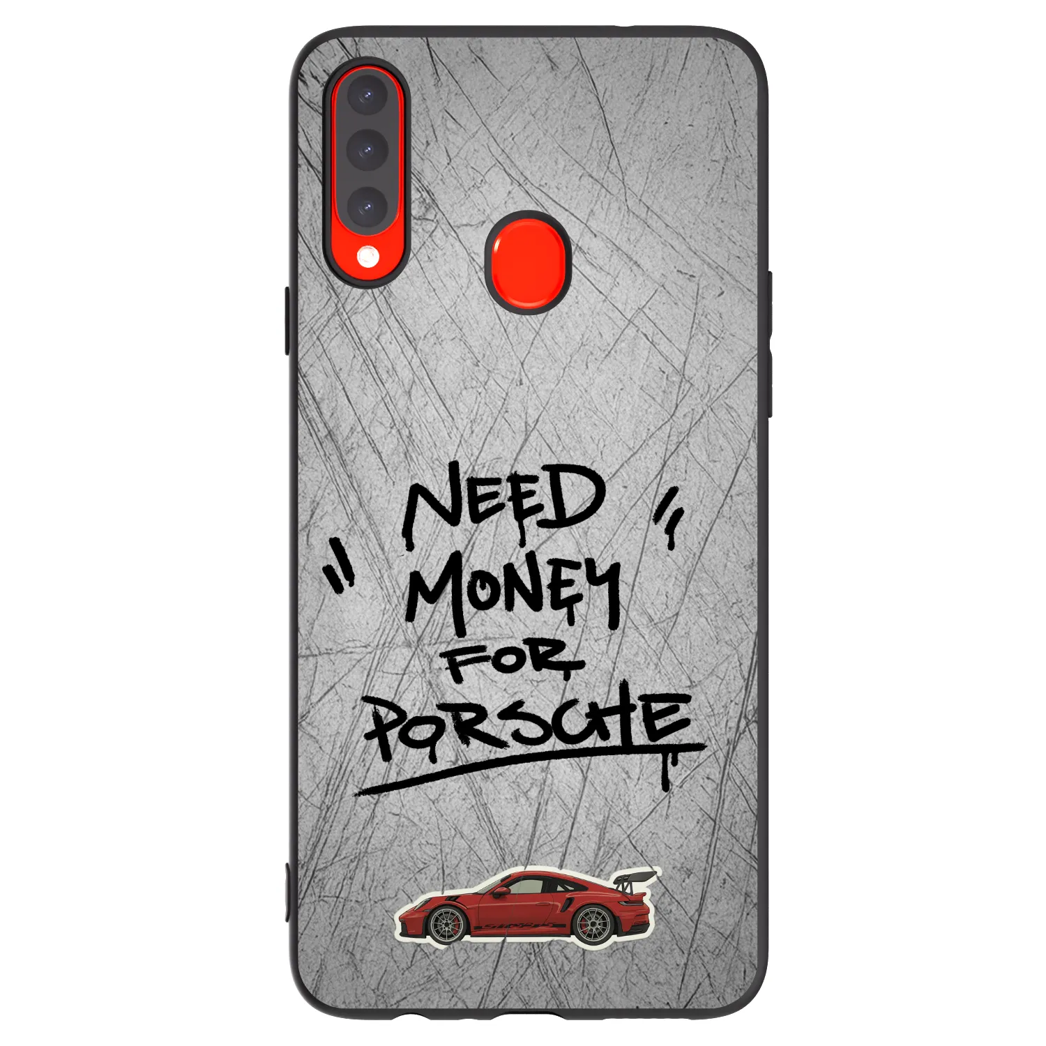 Picasee husă neagră din silicon pentru Samsung Galaxy A20s - Grey Drift