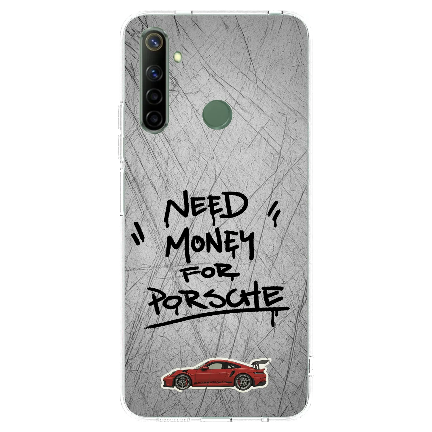 Picasee husă transparentă din silicon pentru Realme 6i - Grey Drift