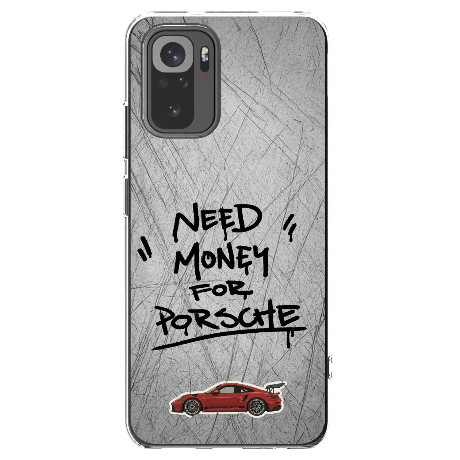 Picasee husă transparentă din silicon pentru Xiaomi Redmi Note 10 - Grey Drift