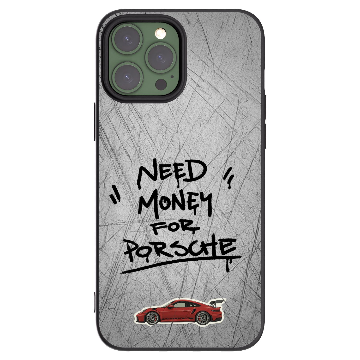 Picasee husă neagră din silicon pentru Apple iPhone 13 Pro Max - Grey Drift
