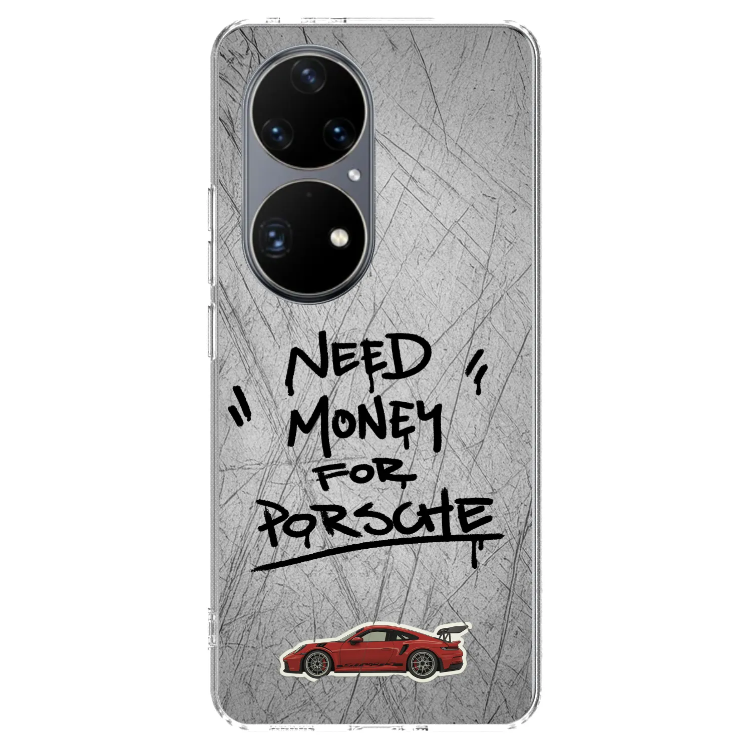 Picasee husă transparentă din silicon pentru Huawei P50 - Grey Drift