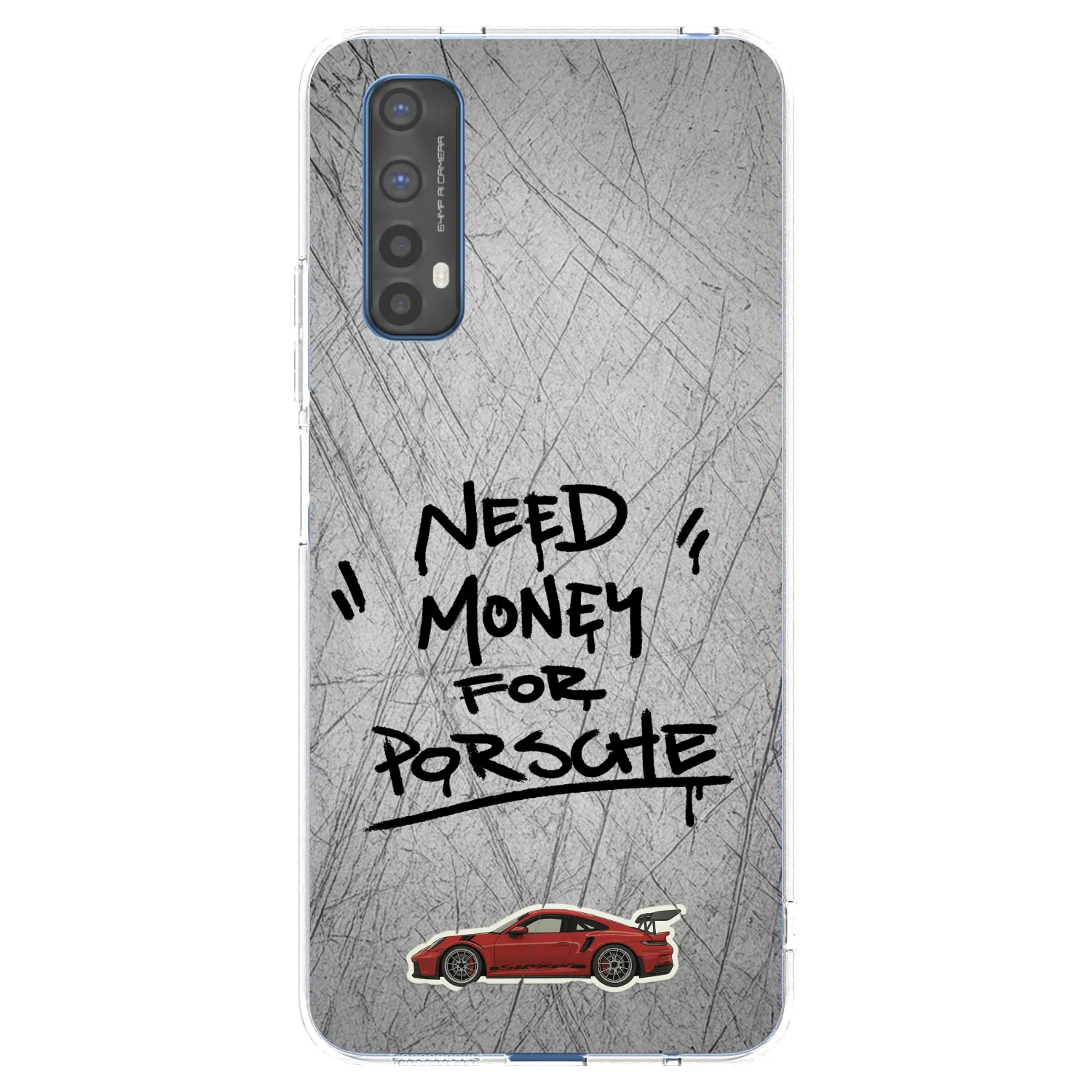 Picasee husă transparentă din silicon pentru Realme 7 - Grey Drift