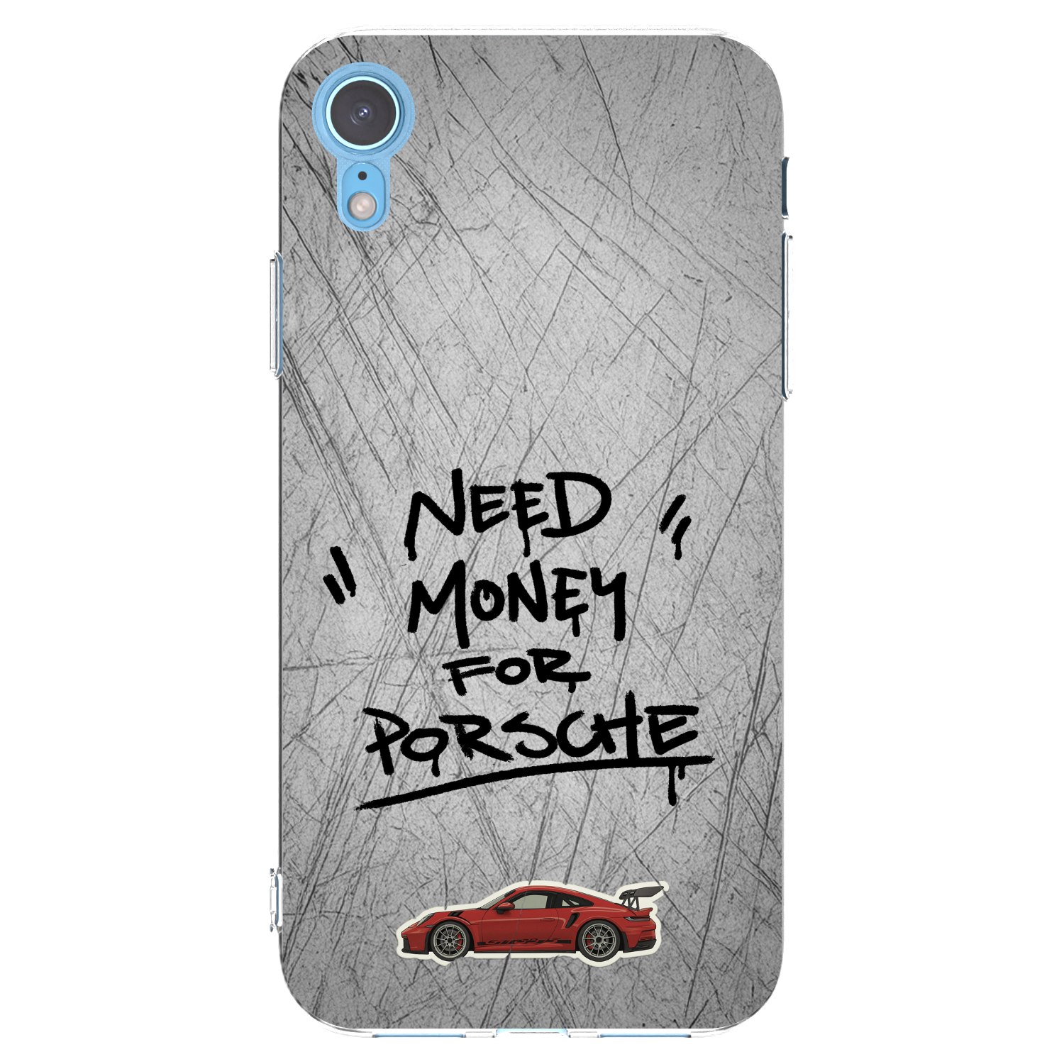Picasee husă transparentă din silicon pentru Apple iPhone XR - Grey Drift