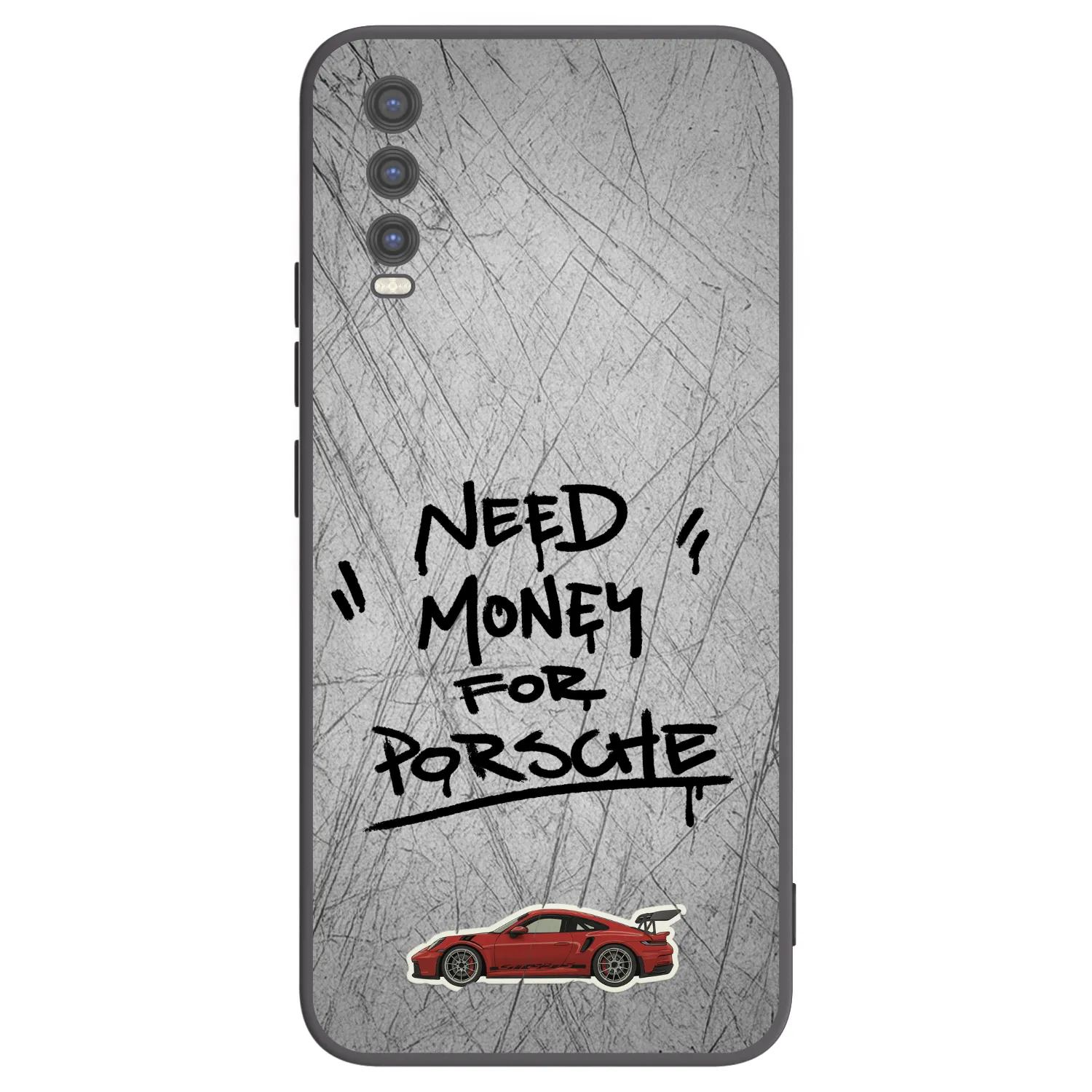 Picasee husă neagră din silicon pentru Vivo Y20s - Grey Drift