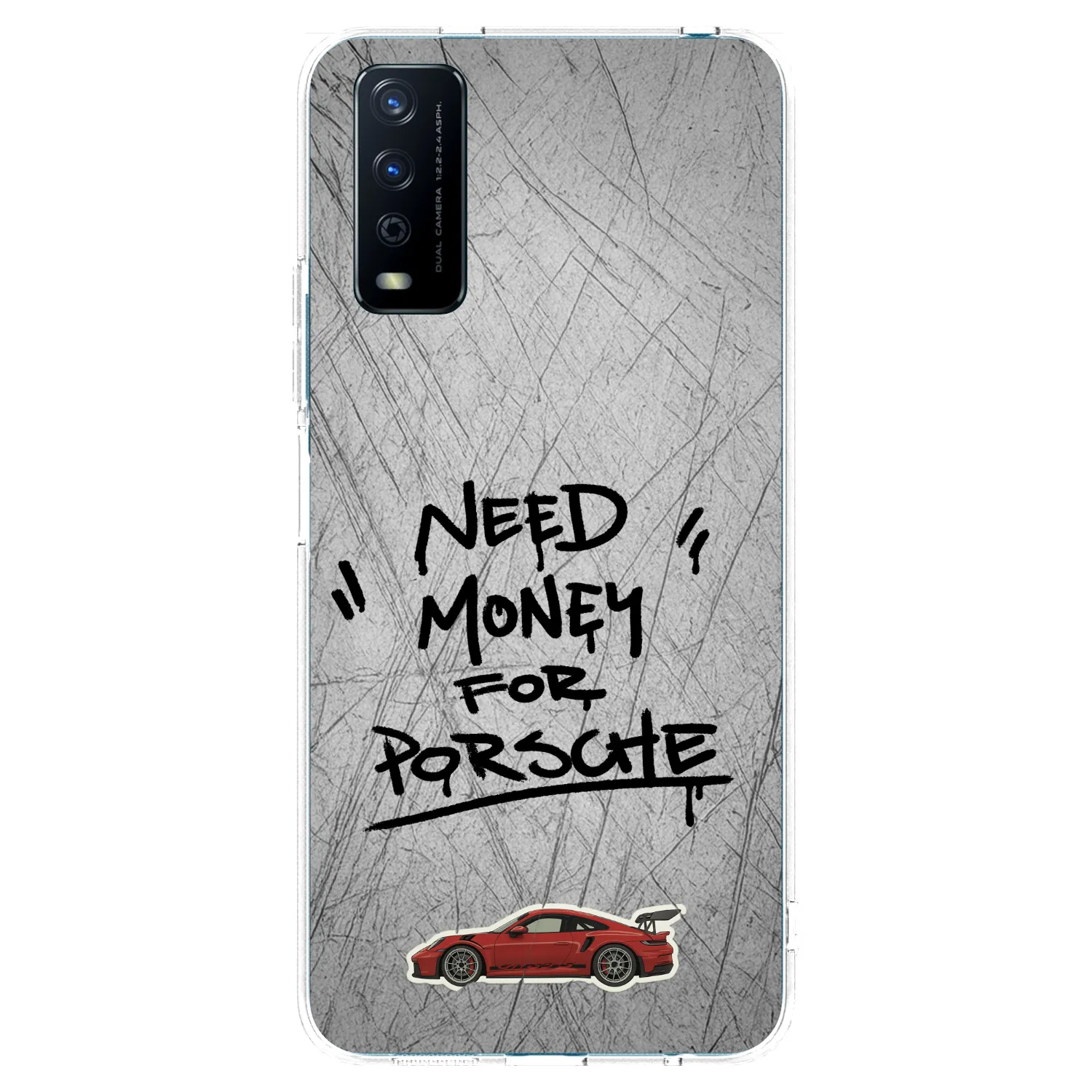 Picasee husă transparentă din silicon pentru Vivo Y11s - Grey Drift