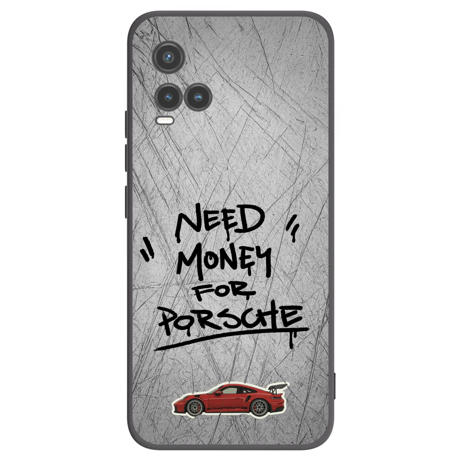 Picasee husă neagră din silicon pentru Vivo Y33s - Grey Drift