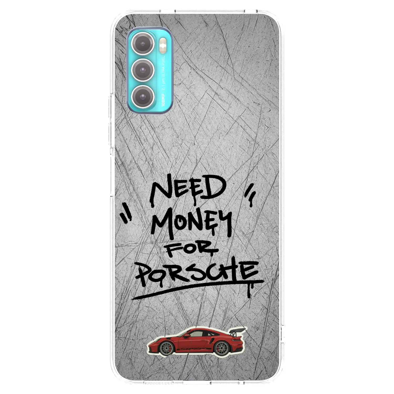 Picasee husă transparentă din silicon pentru Motorola Moto G60 - Grey Drift