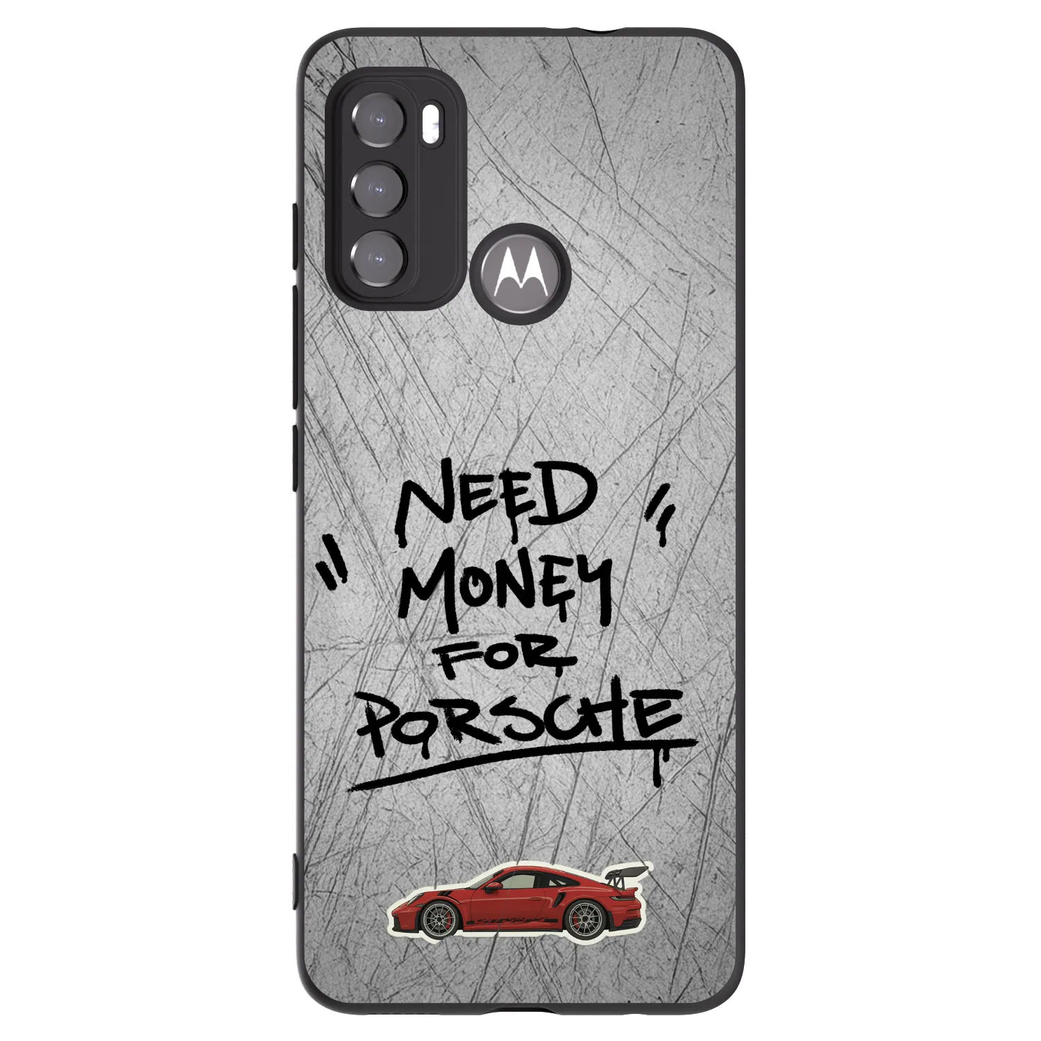 Picasee husă neagră din silicon pentru Motorola Moto G60 - Grey Drift