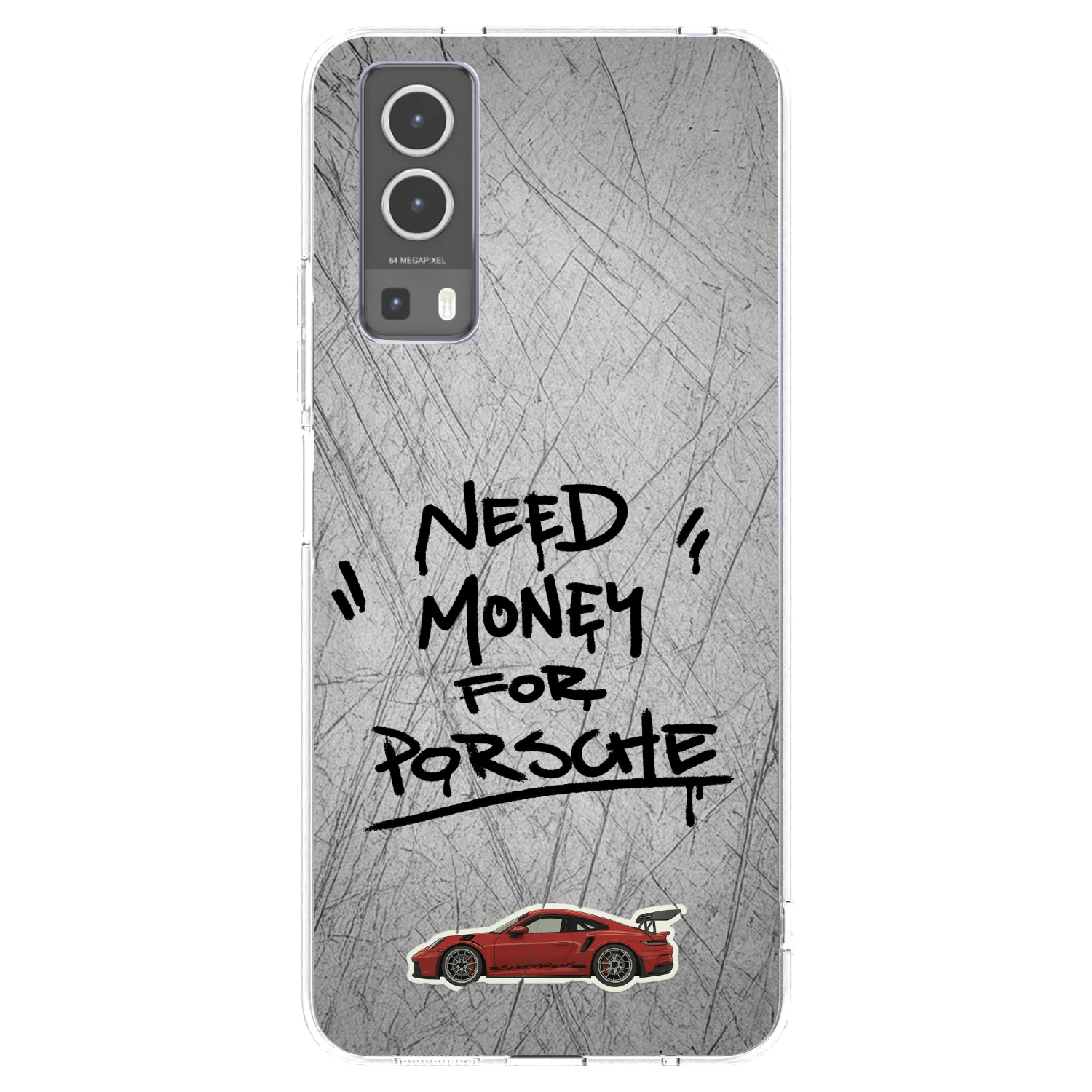 Picasee husă transparentă din silicon pentru Vivo Y72 5G - Grey Drift
