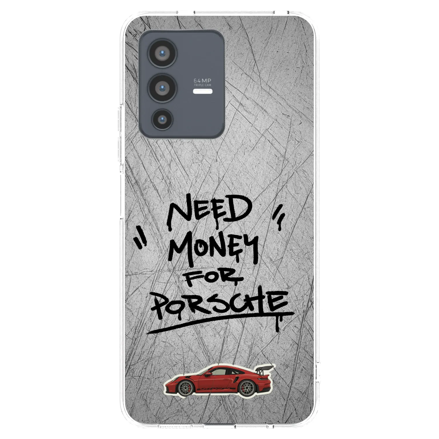 Picasee husă transparentă din silicon pentru Vivo V23 5G - Grey Drift