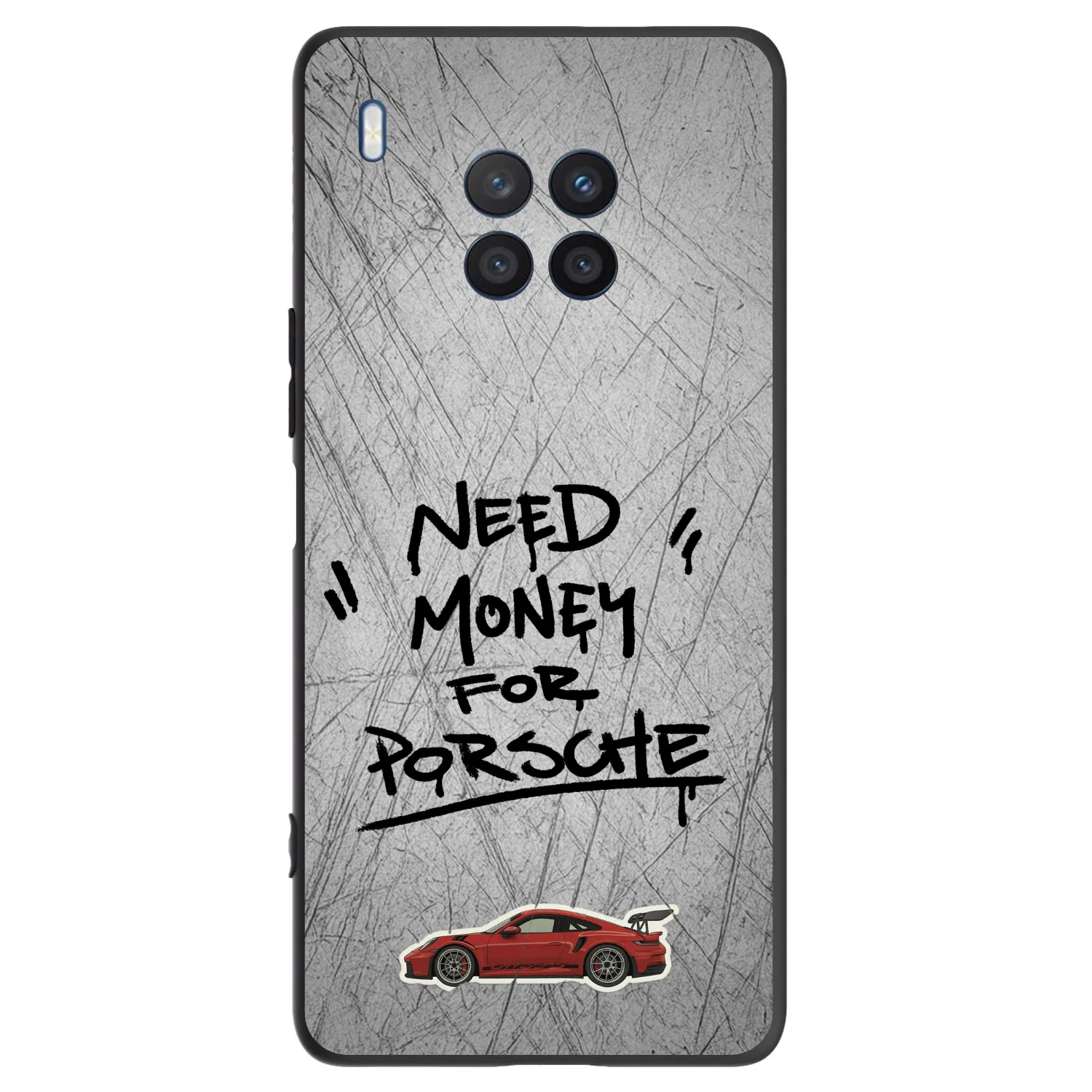 Picasee husă neagră din silicon pentru Honor 50 Lite - Grey Drift