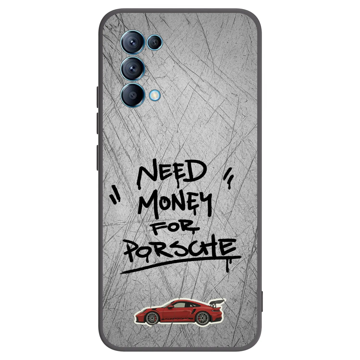 Picasee husă neagră din silicon pentru OPPO Reno 5 5G - Grey Drift