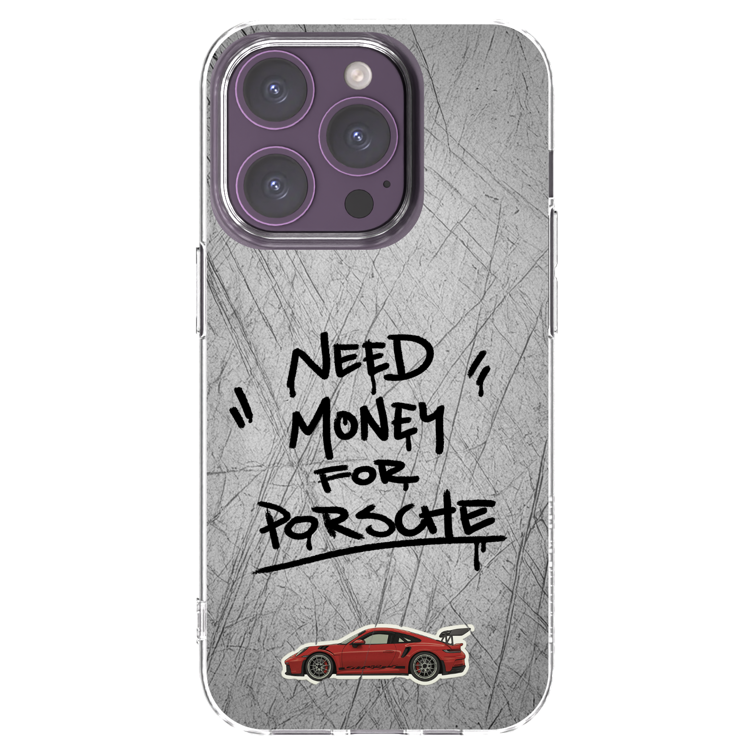 Picasee husă transparentă din silicon pentru Apple iPhone 14 Pro - Grey Drift