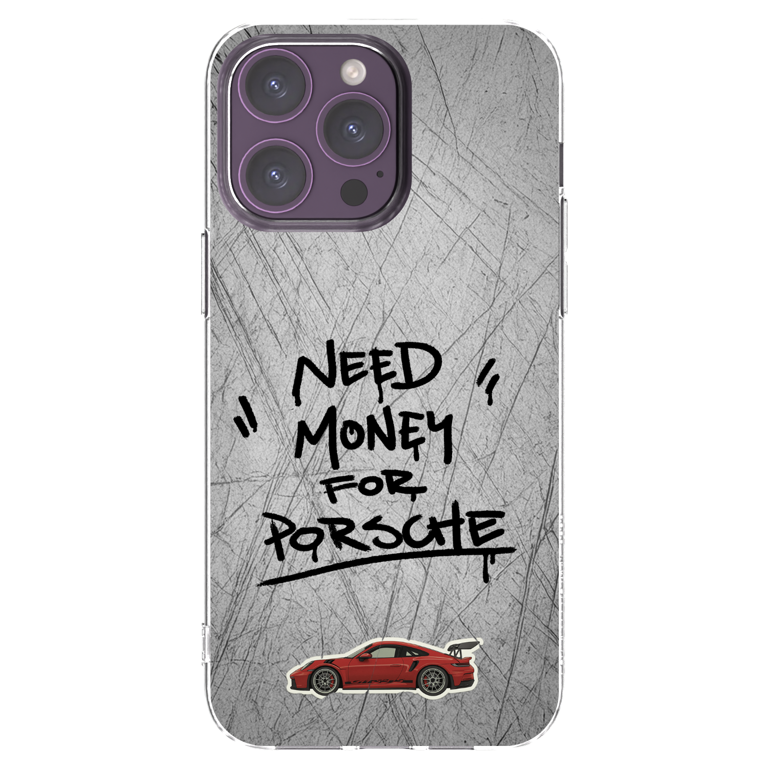 Picasee husă transparentă din silicon pentru Apple iPhone 14 Pro Max - Grey Drift