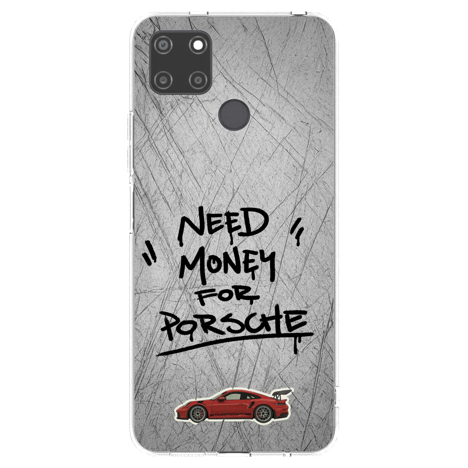 Picasee husă transparentă din silicon pentru Realme C21Y - Grey Drift