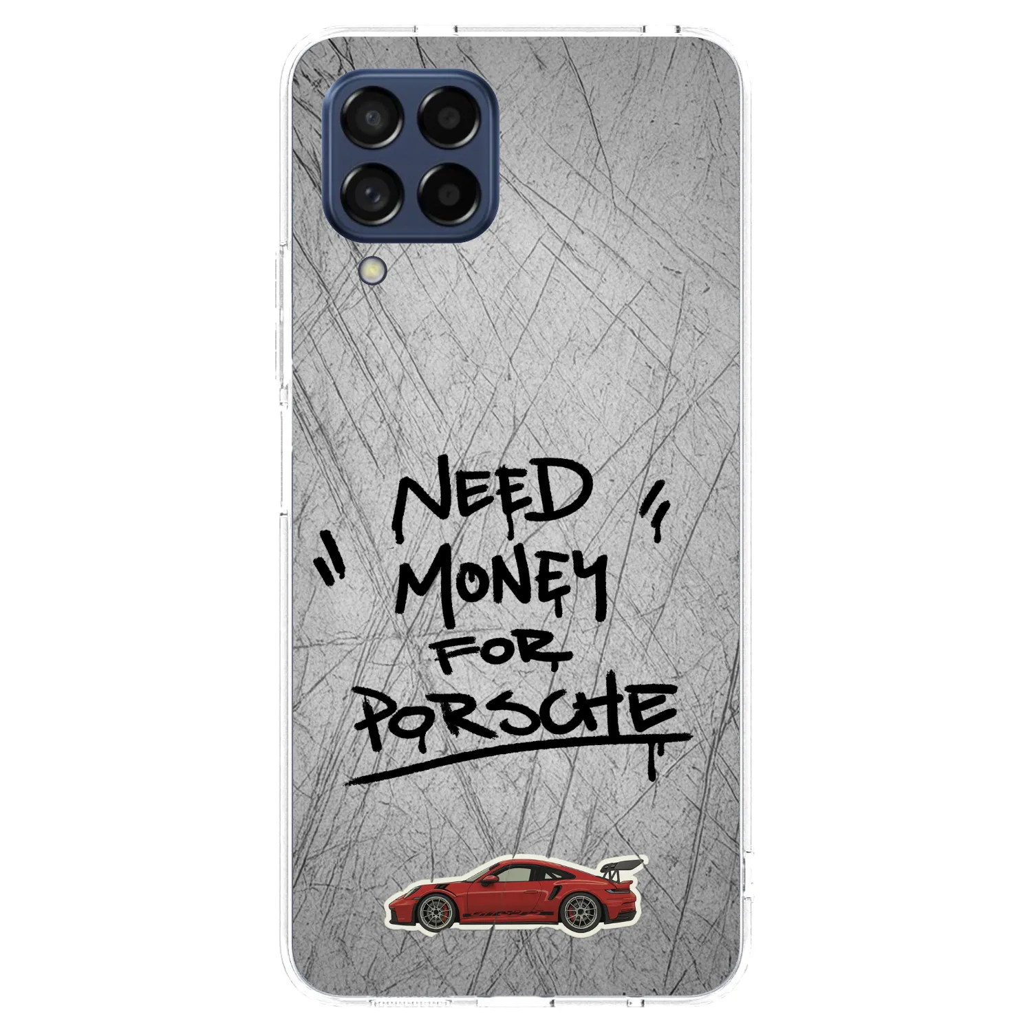 Picasee husă transparentă din silicon pentru Samsung Galaxy M53 5G - Grey Drift