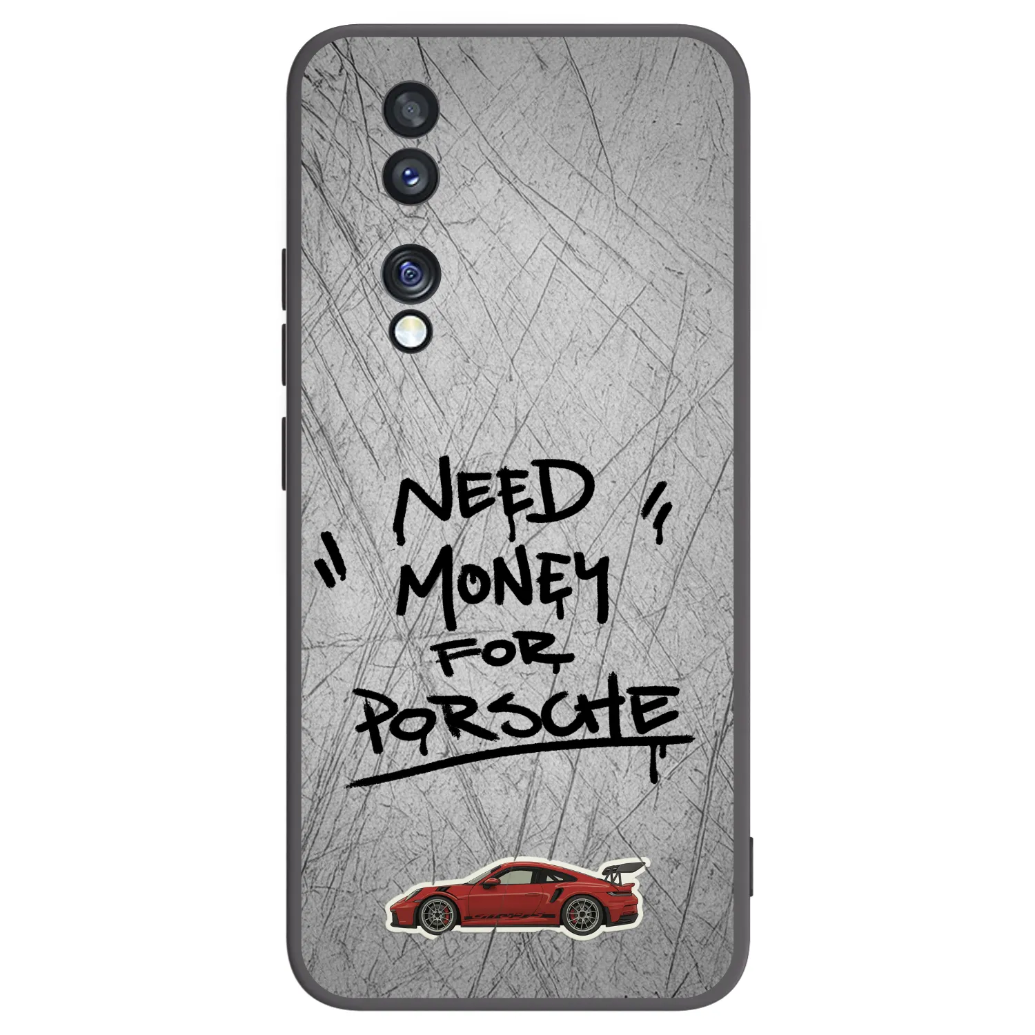 Picasee husă neagră din silicon pentru Honor 70 - Grey Drift