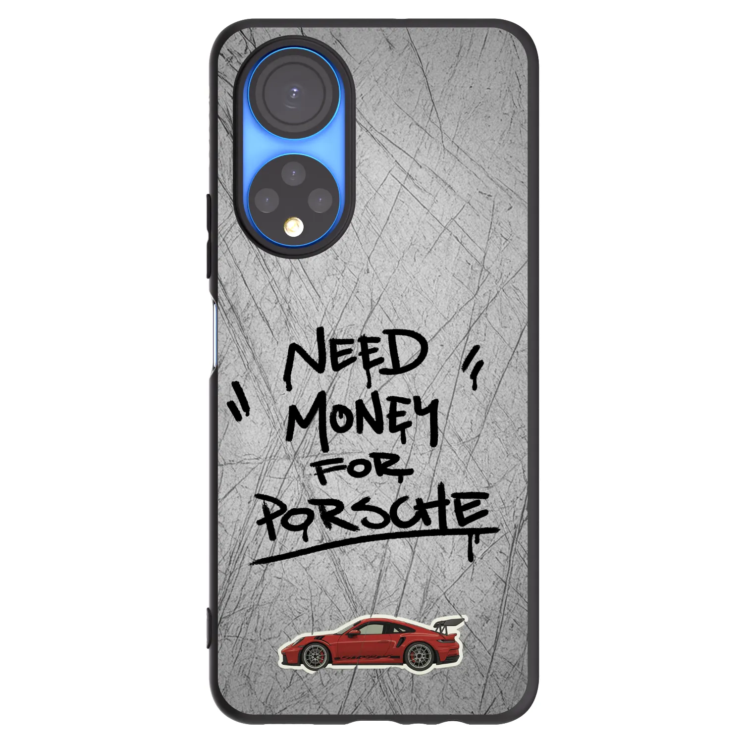 Picasee husă neagră din silicon pentru Honor X7 - Grey Drift