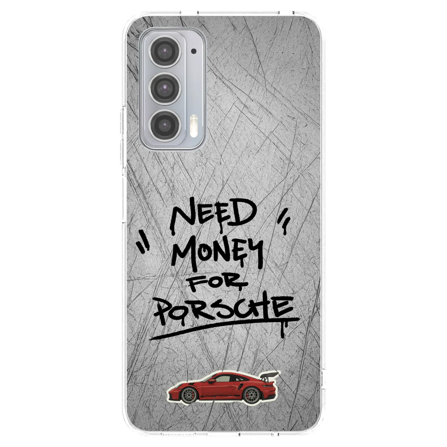 Picasee husă transparentă din silicon pentru Motorola Edge 20 - Grey Drift