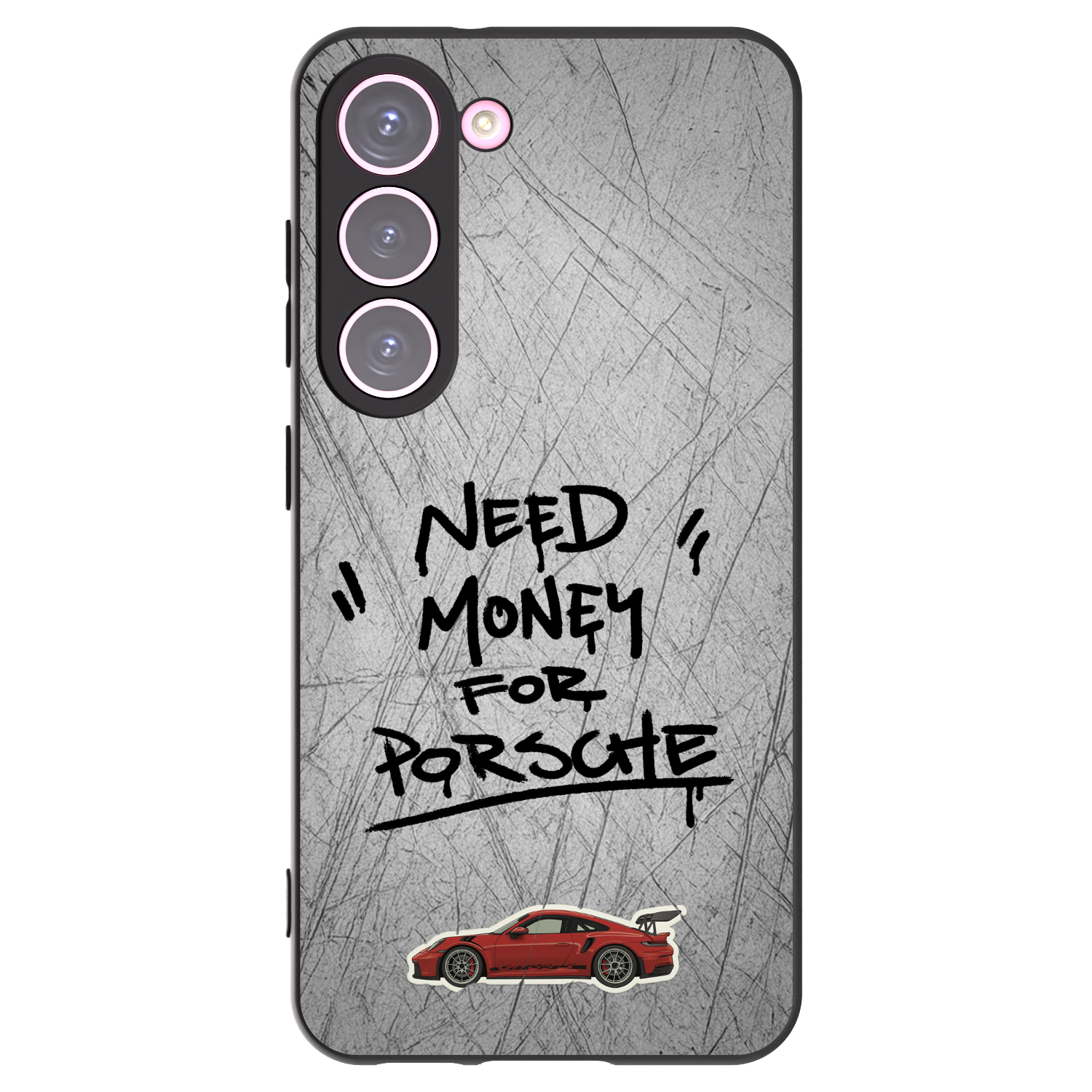 Picasee husă neagră din silicon pentru Samsung Galaxy S23 5G - Grey Drift