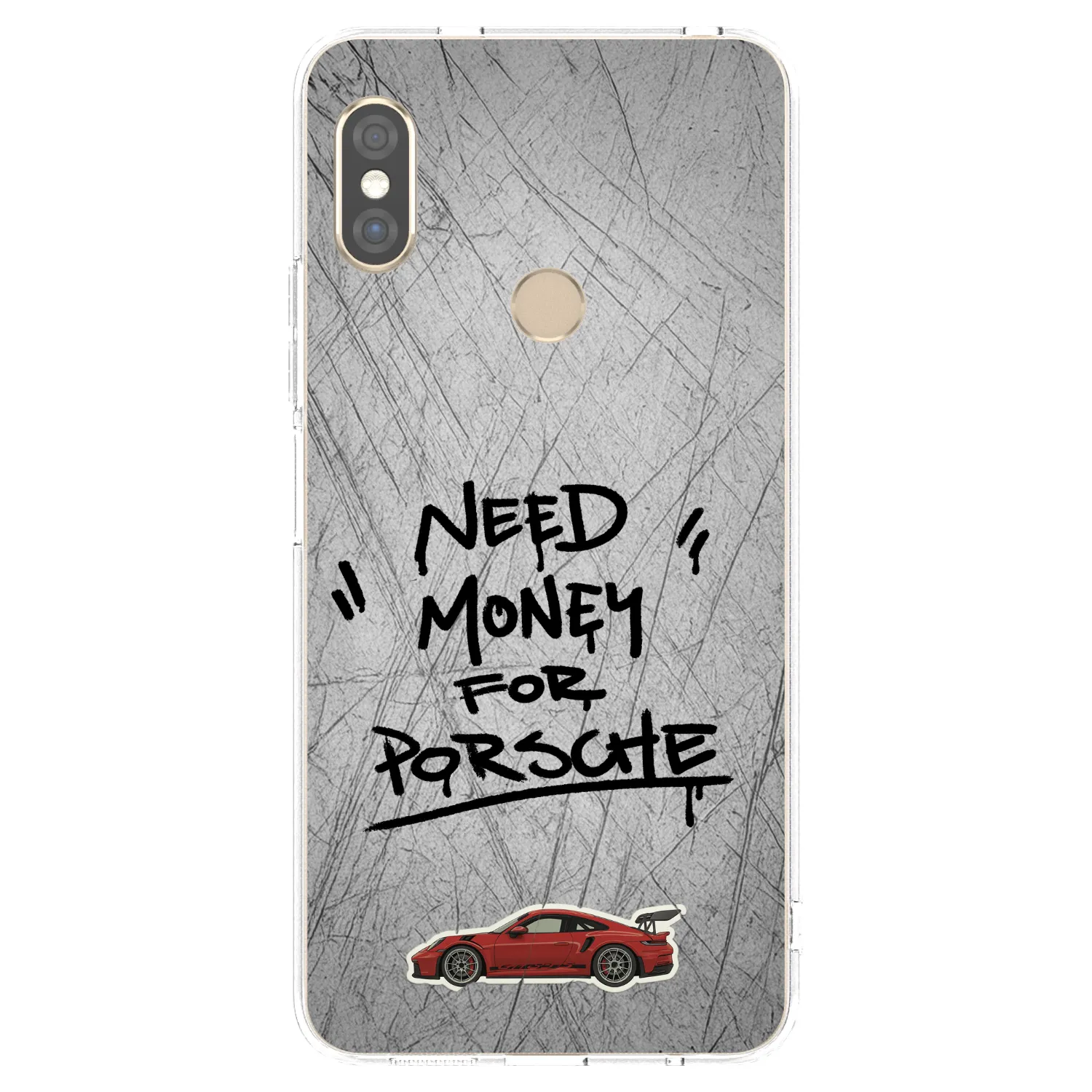 Picasee husă transparentă din silicon pentru Xiaomi Redmi Note 5 Global - Grey Drift