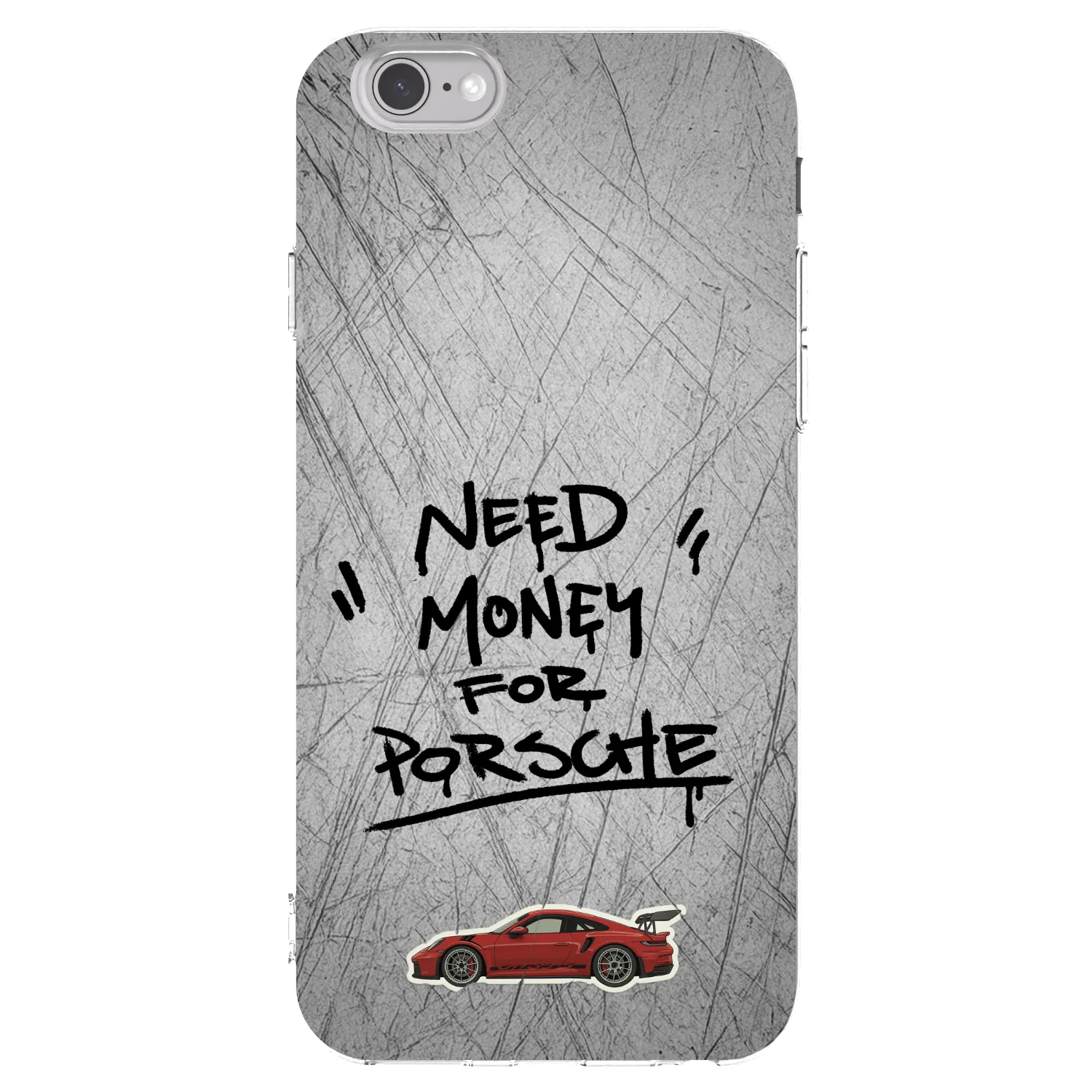 Picasee husă transparentă din silicon pentru Apple iPhone 6/6S - Grey Drift