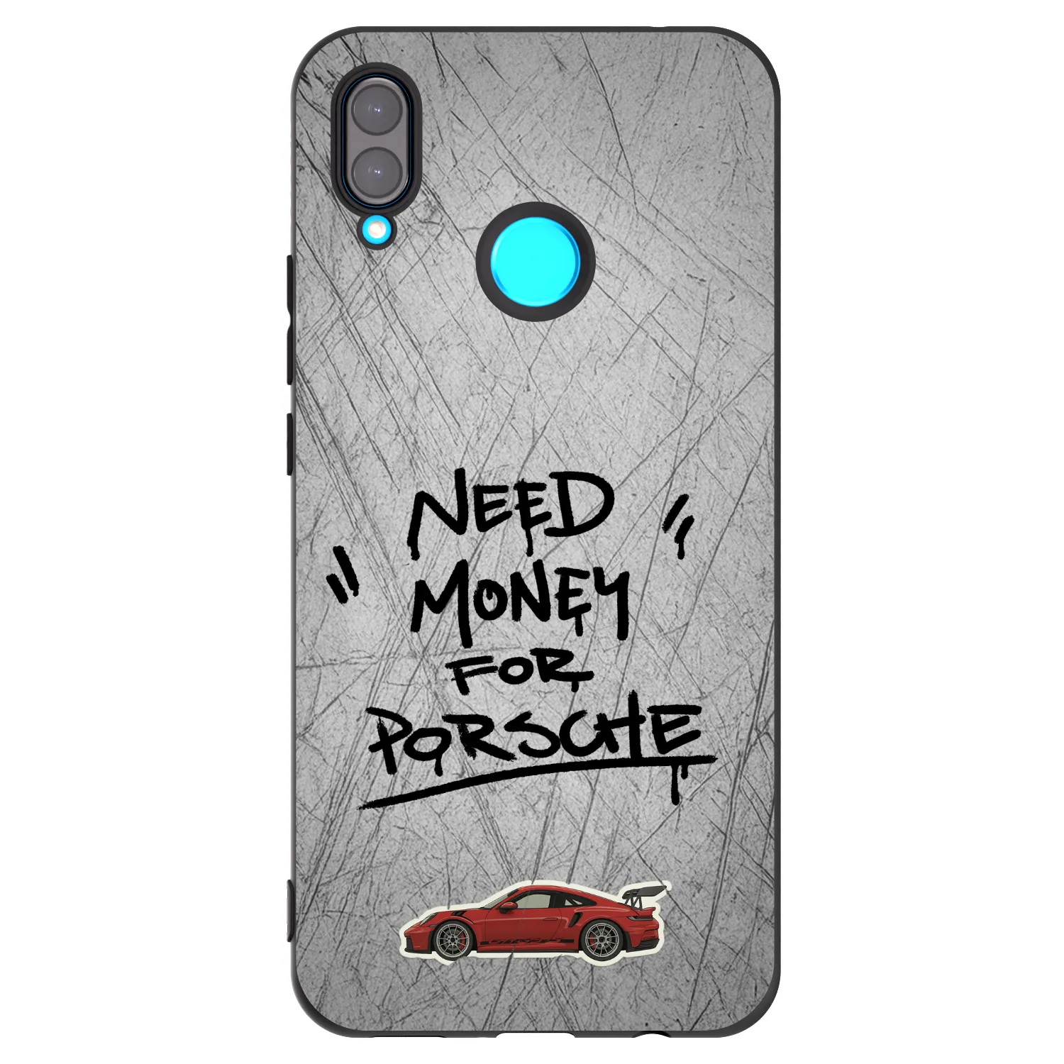 Picasee husă neagră din silicon pentru Huawei Nova 3i - Grey Drift