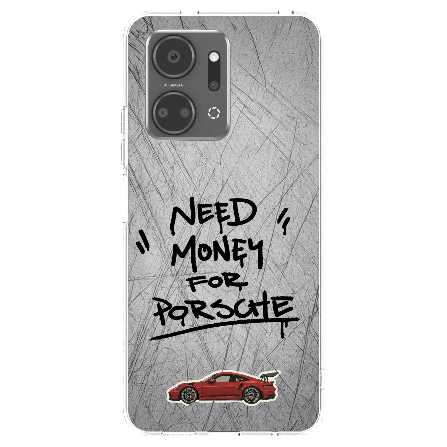 Picasee husă transparentă din silicon pentru Honor X7a - Grey Drift