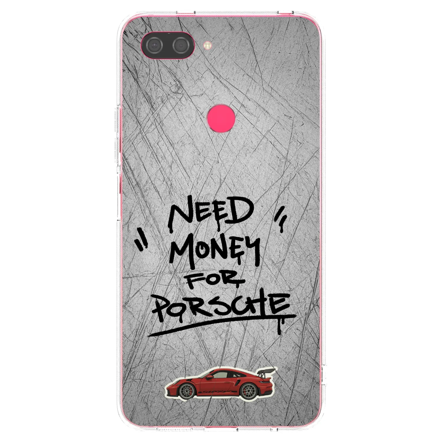 Picasee husă transparentă din silicon pentru Xiaomi Mi 8 Lite - Grey Drift