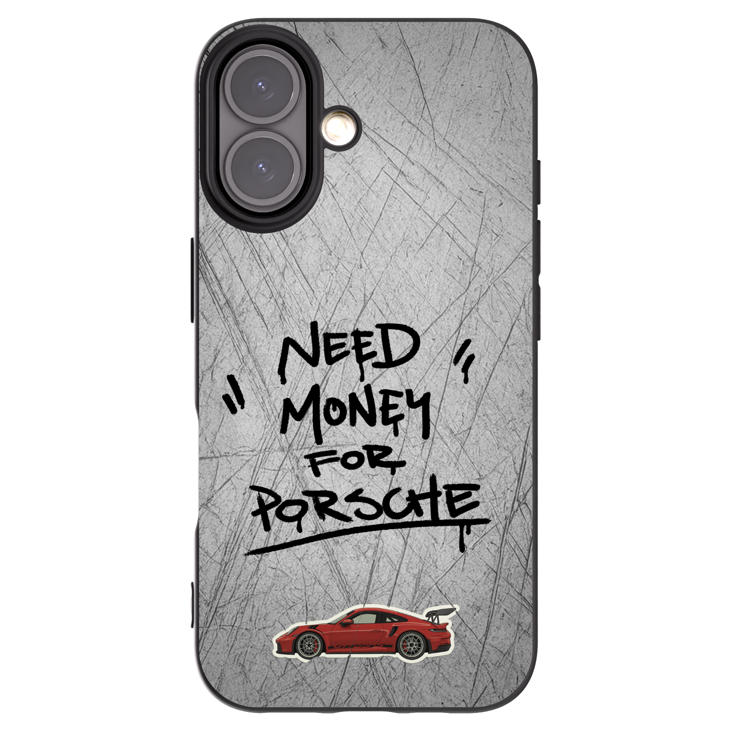 Picasee husă neagră din silicon pentru Apple iPhone 16 - Grey Drift