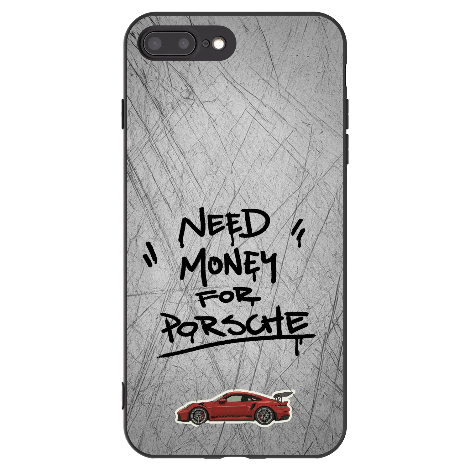 Picasee husă neagră din silicon pentru Apple iPhone 7 Plus - Grey Drift