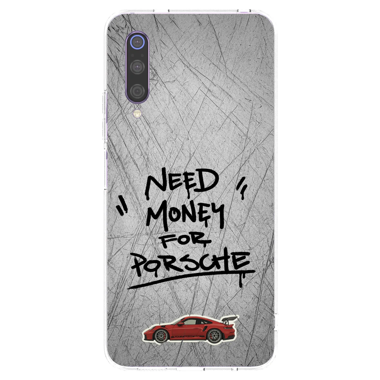 Picasee husă transparentă din silicon pentru Xiaomi Mi 9 - Grey Drift