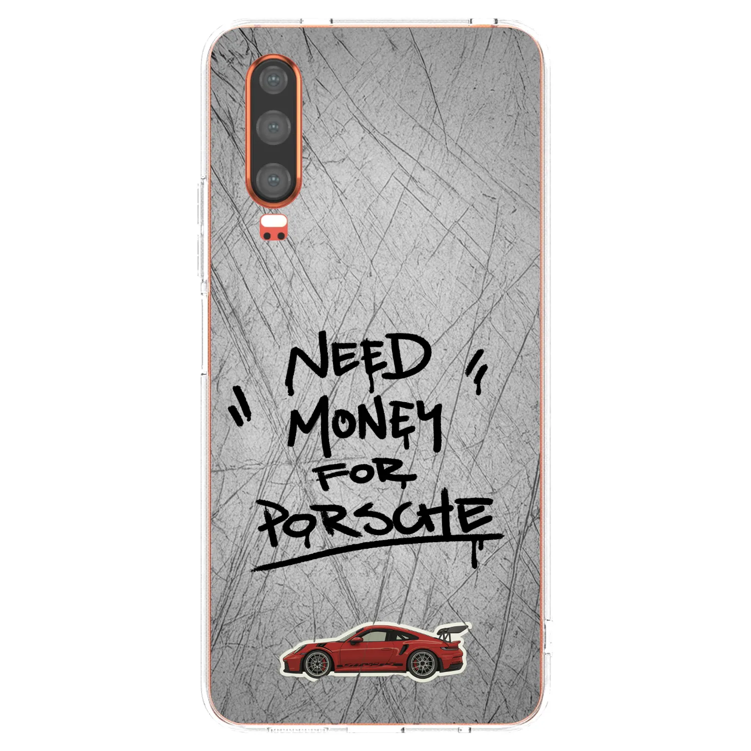 Picasee husă transparentă din silicon pentru Huawei P30 - Grey Drift